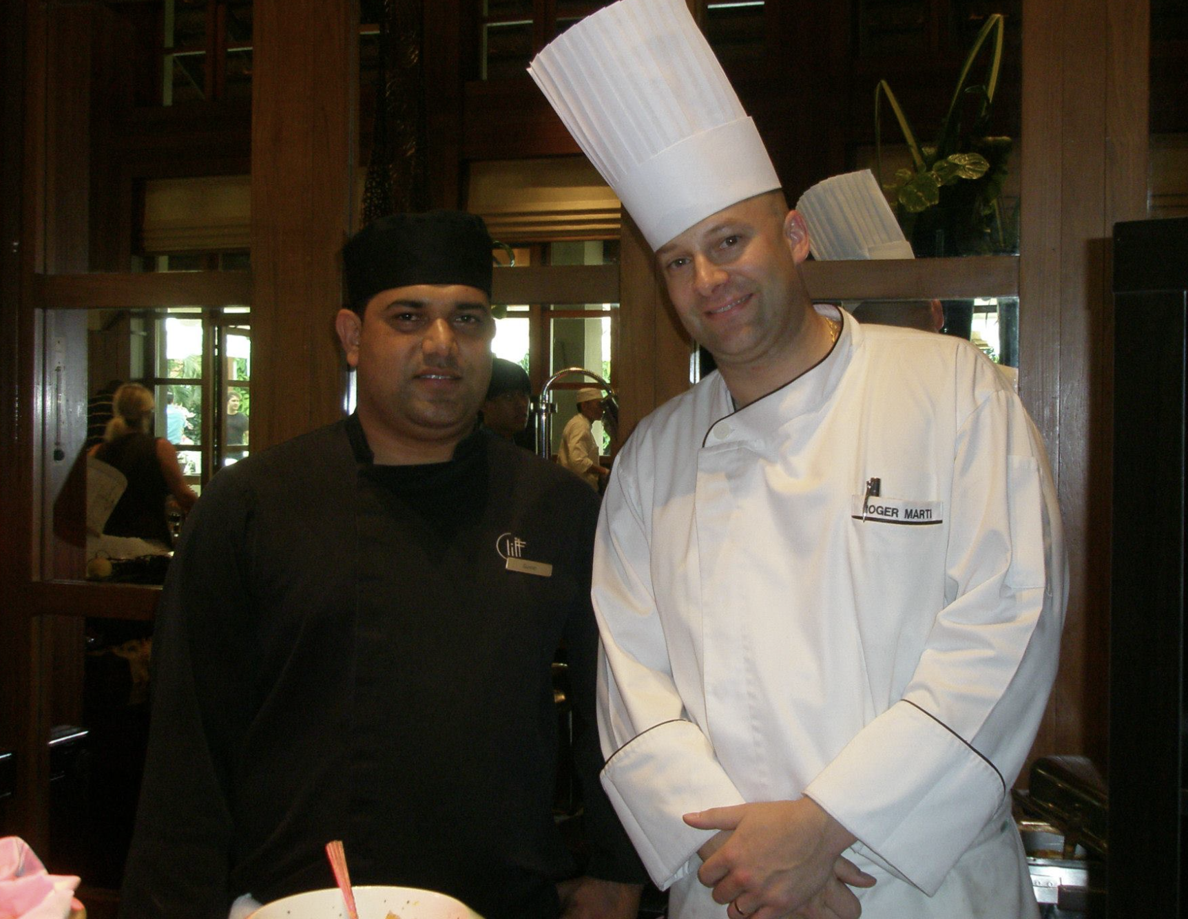Suresh with another chef